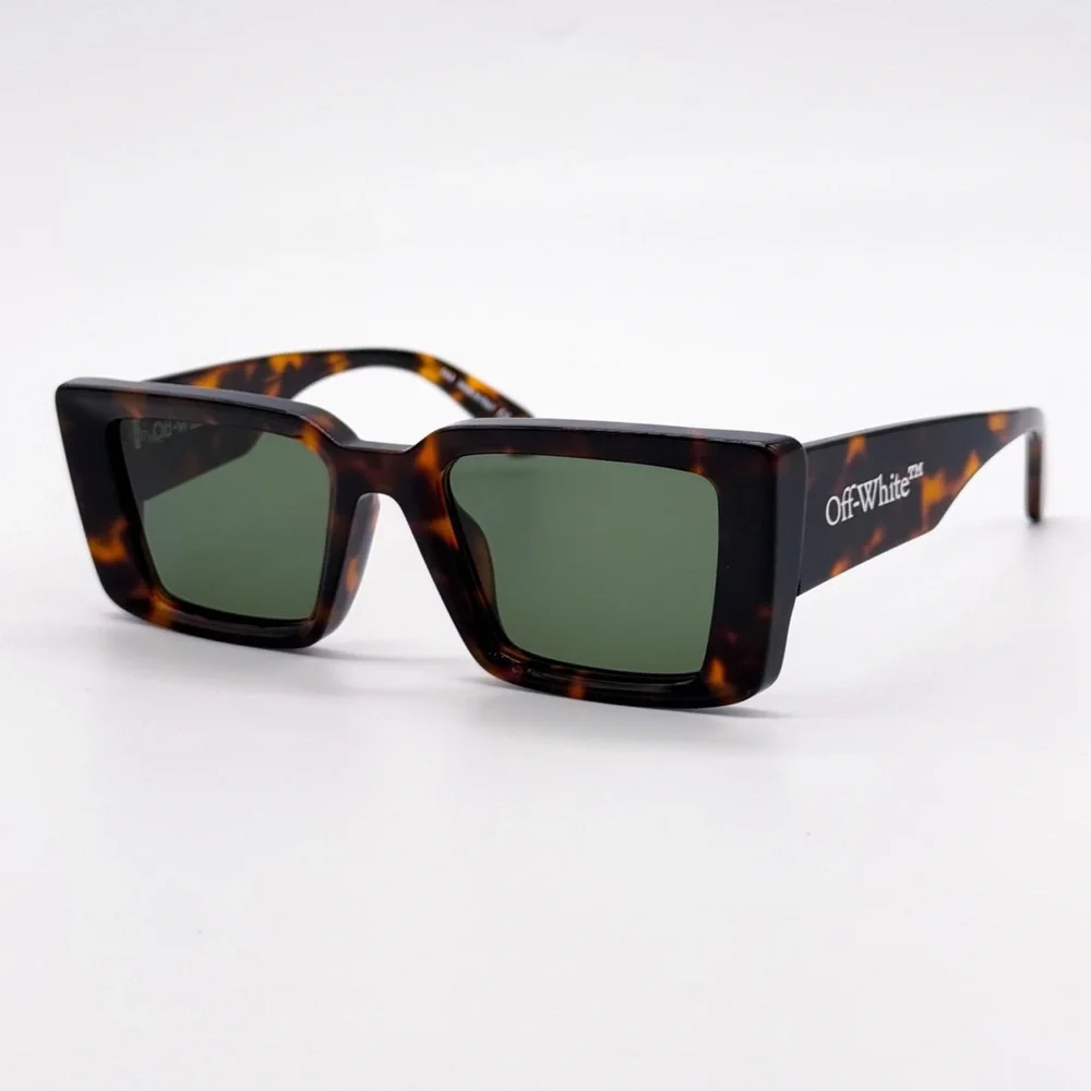 NEW OFF-WHITE SAVANNAH AF 16055 HAVANA SUNGLASSES SQUARE OERI077 6055